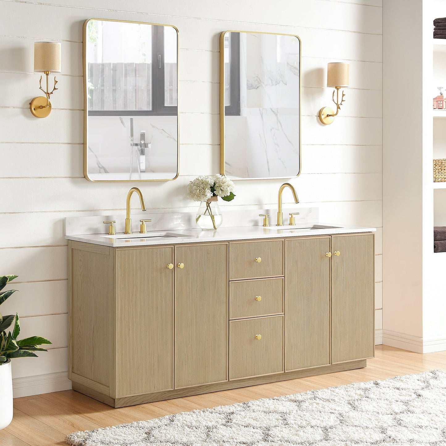 Oza Bath Vanity with Quartz Stone Top without Mirror