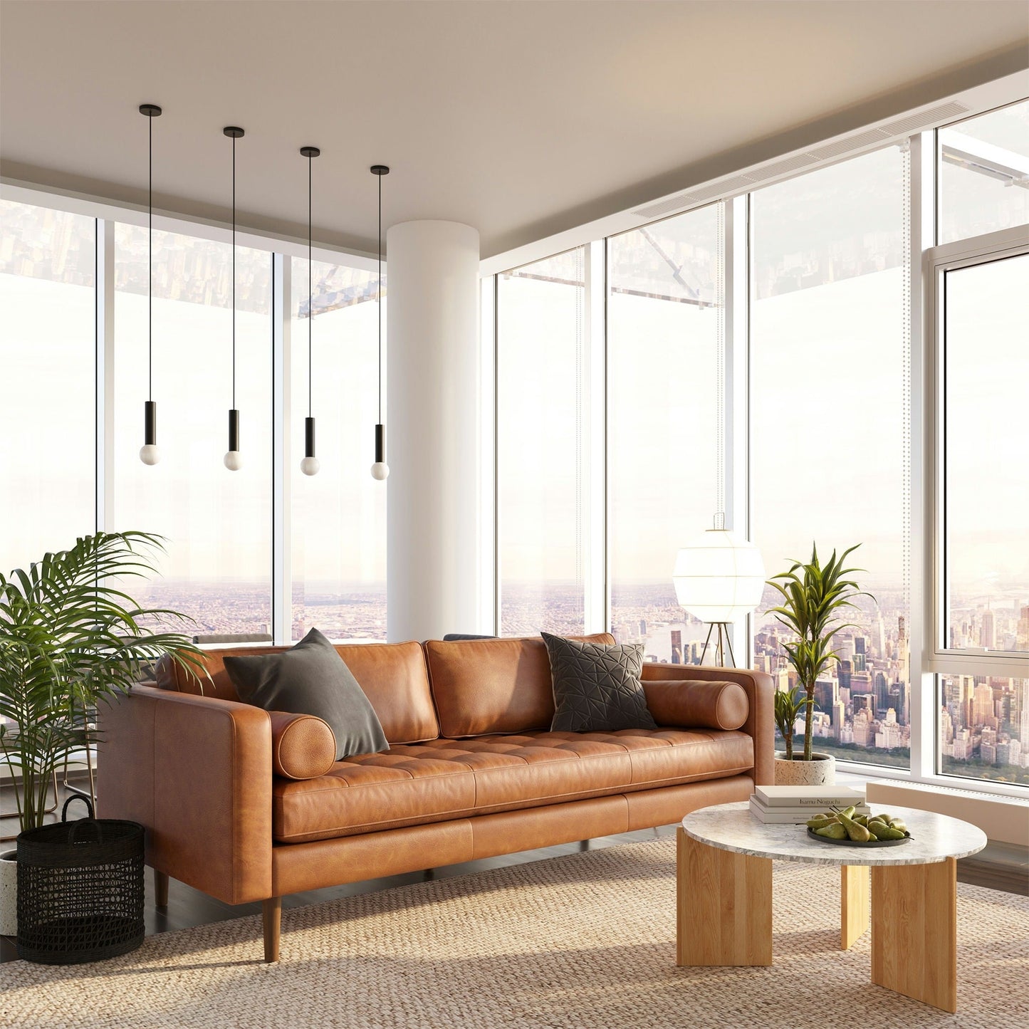 Poly & Bark Napa 88.5 Sofa - Genuine Italian Leather