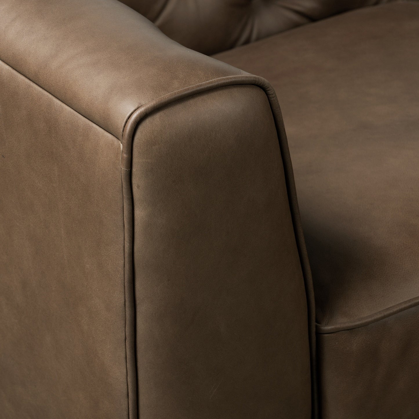 Poly & Bark Essex 89 Sofa - Full Grain Genuine Italian Leather