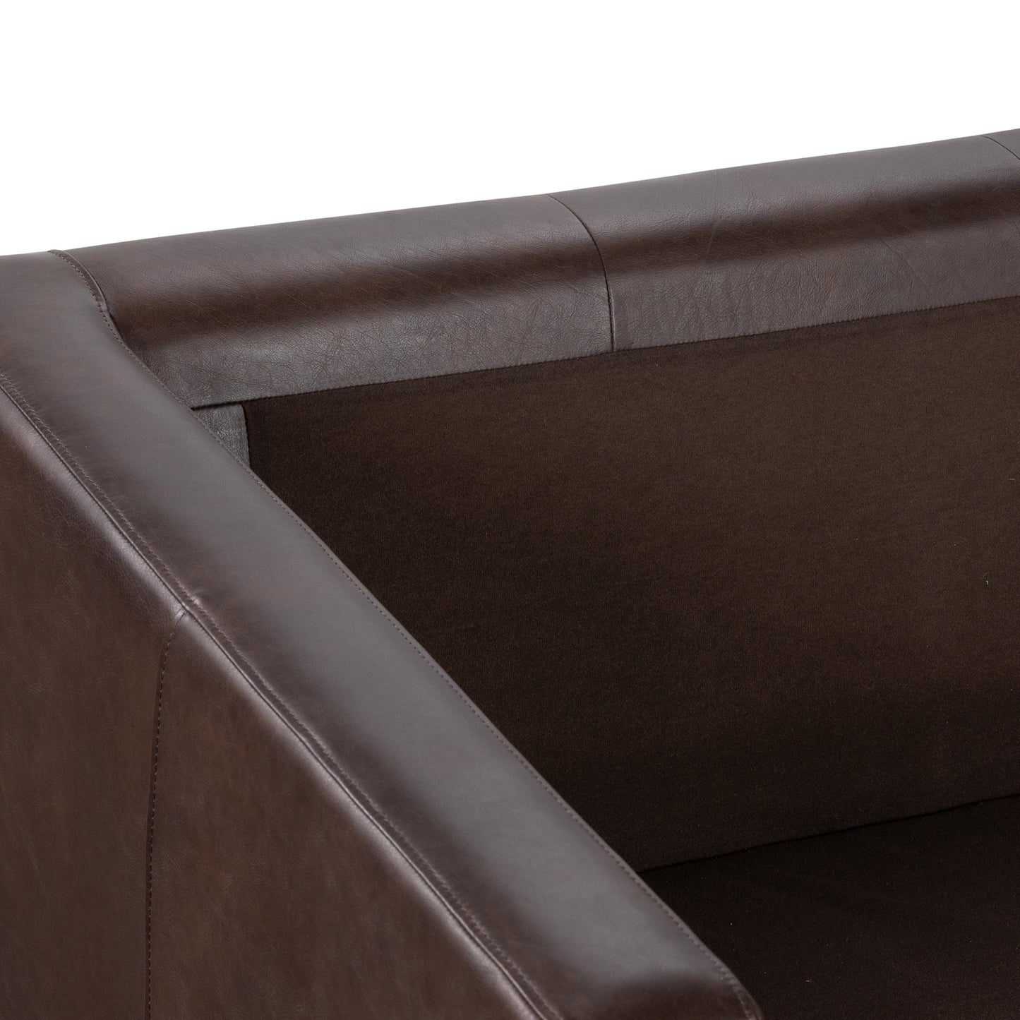 Poly & Bark Napa 72 Apartment Sofa - Full Grain Genuine Italian Leather