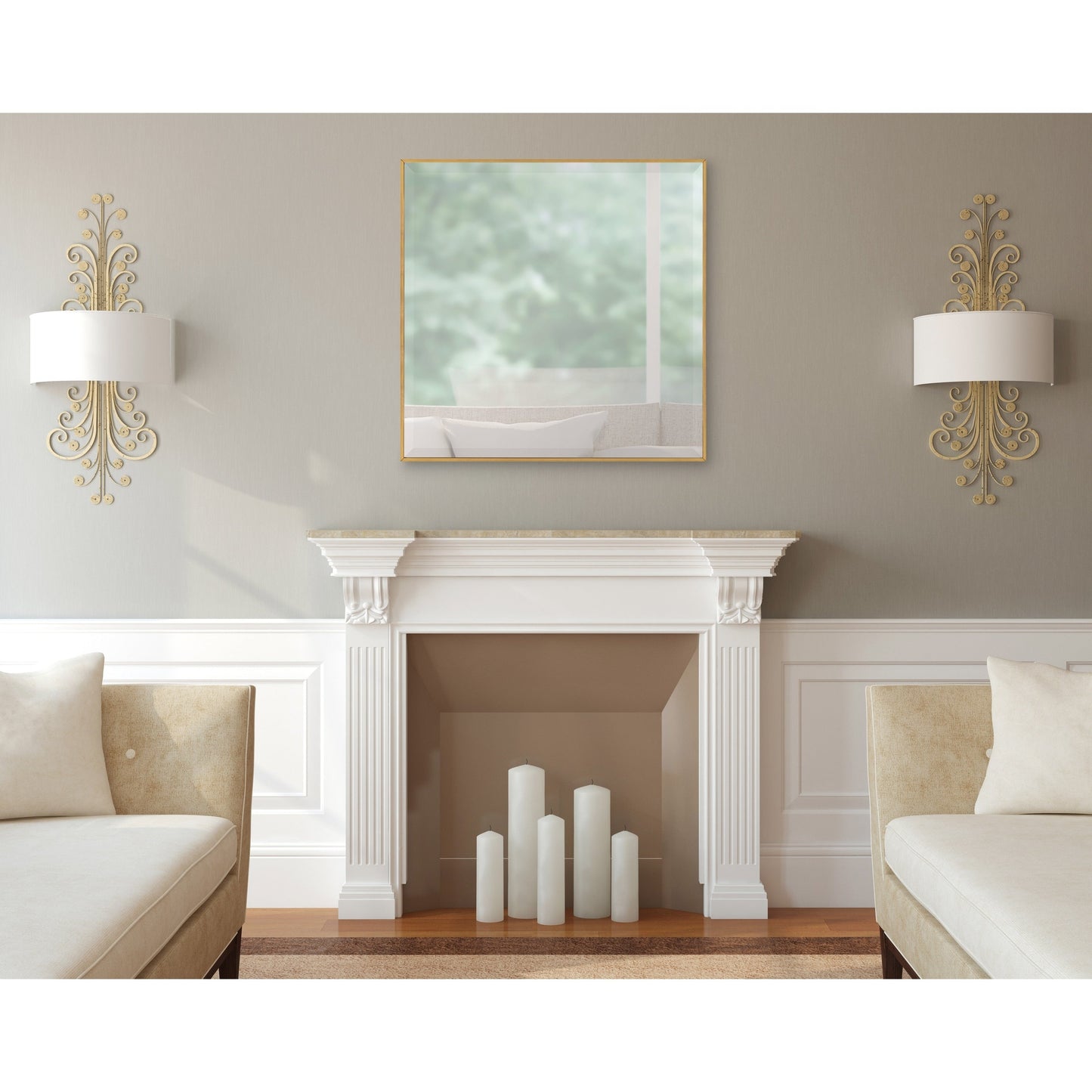 Rhodes Framed Decorative Wall Mirror