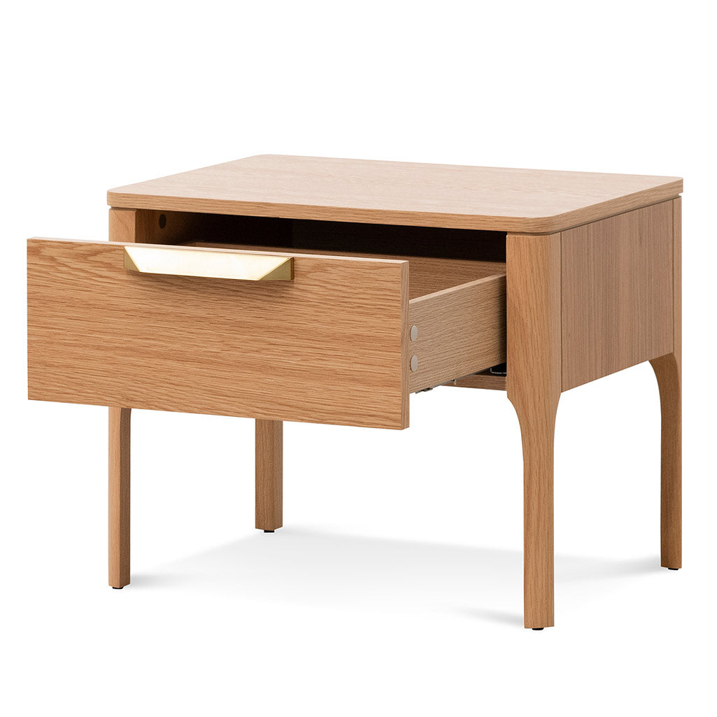 Allison Wooden Bedside Table - Natural