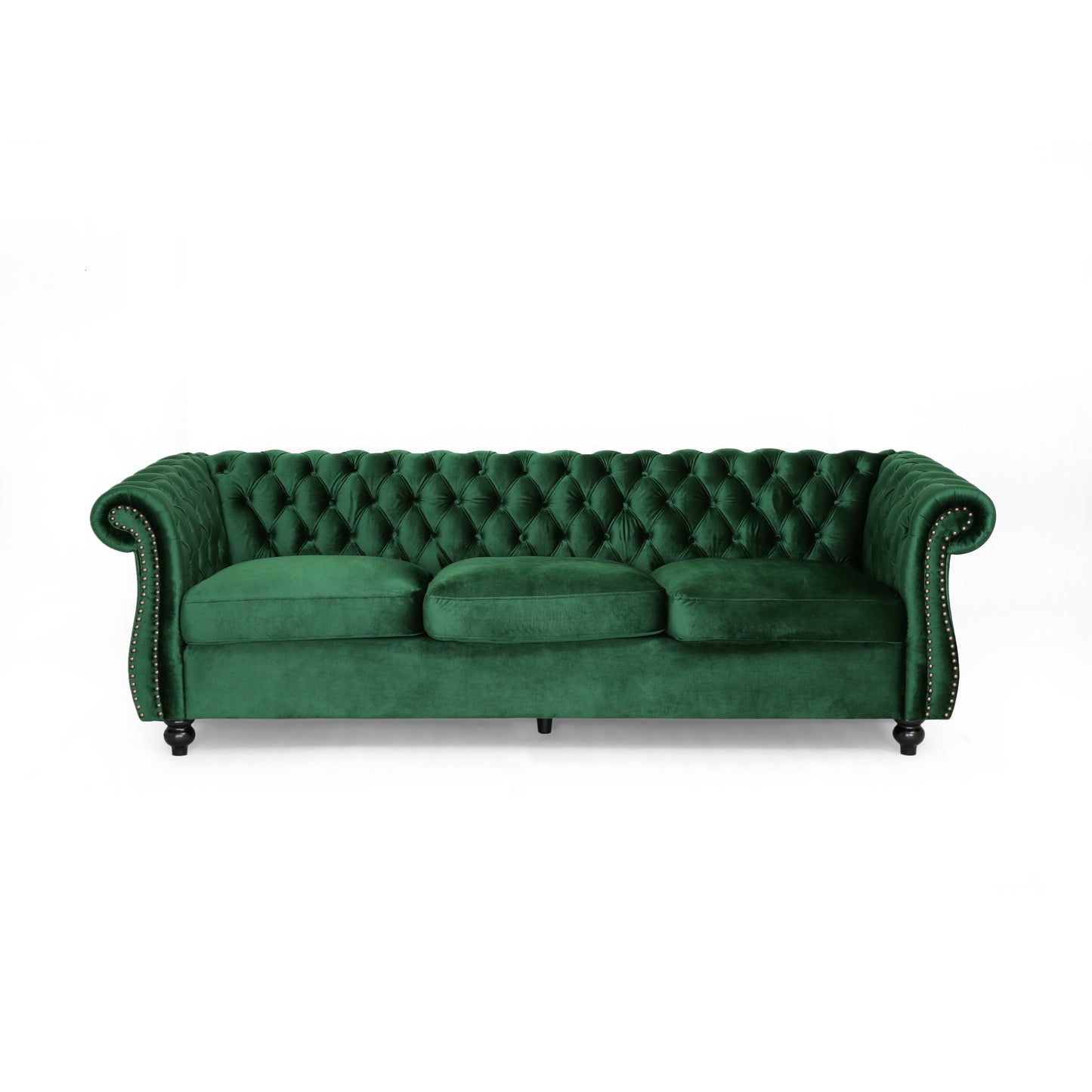 Somerville Chesterfield Tufted Velvet Sofa by Christopher Knight Home