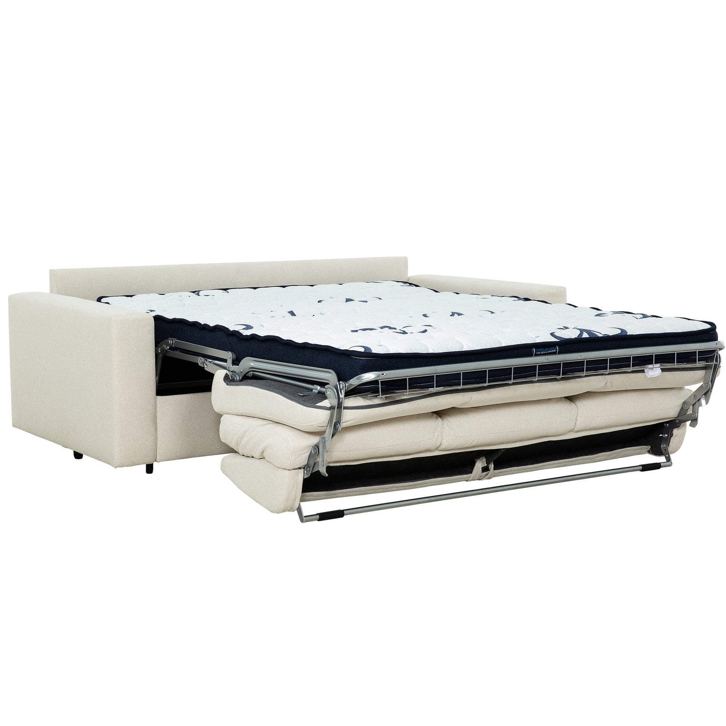 Stearns & Foster® Paolo 82 in. Queen Sleeper Sofa with 5in Memory Foam Mattress