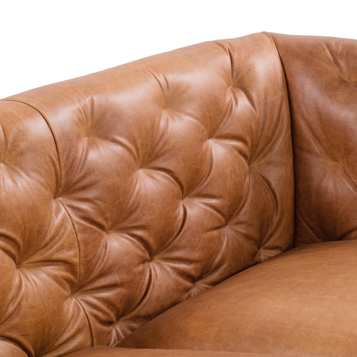 Poly & Bark Essex 89 Sofa - Full Grain Genuine Italian Leather