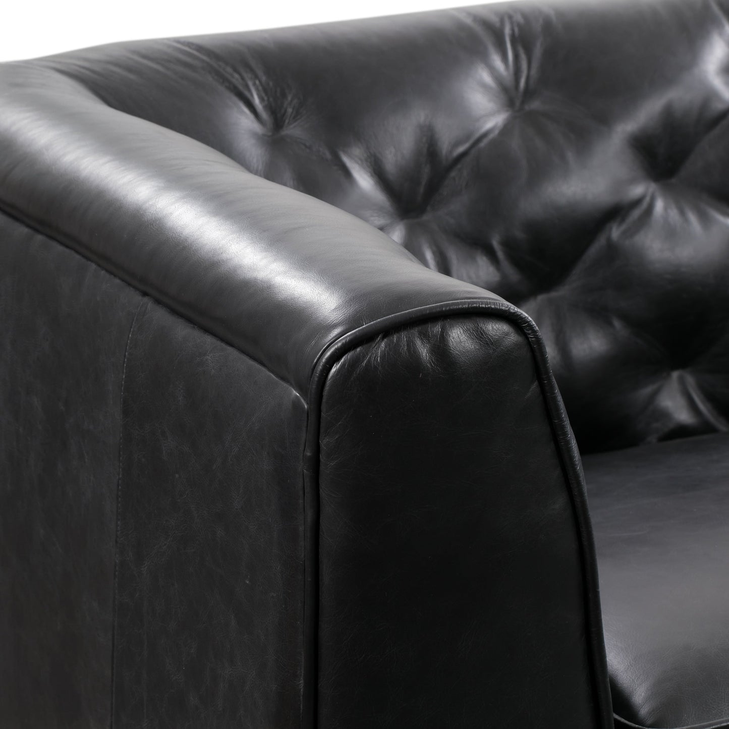 Poly & Bark Essex 89 Sofa - Full Grain Genuine Italian Leather