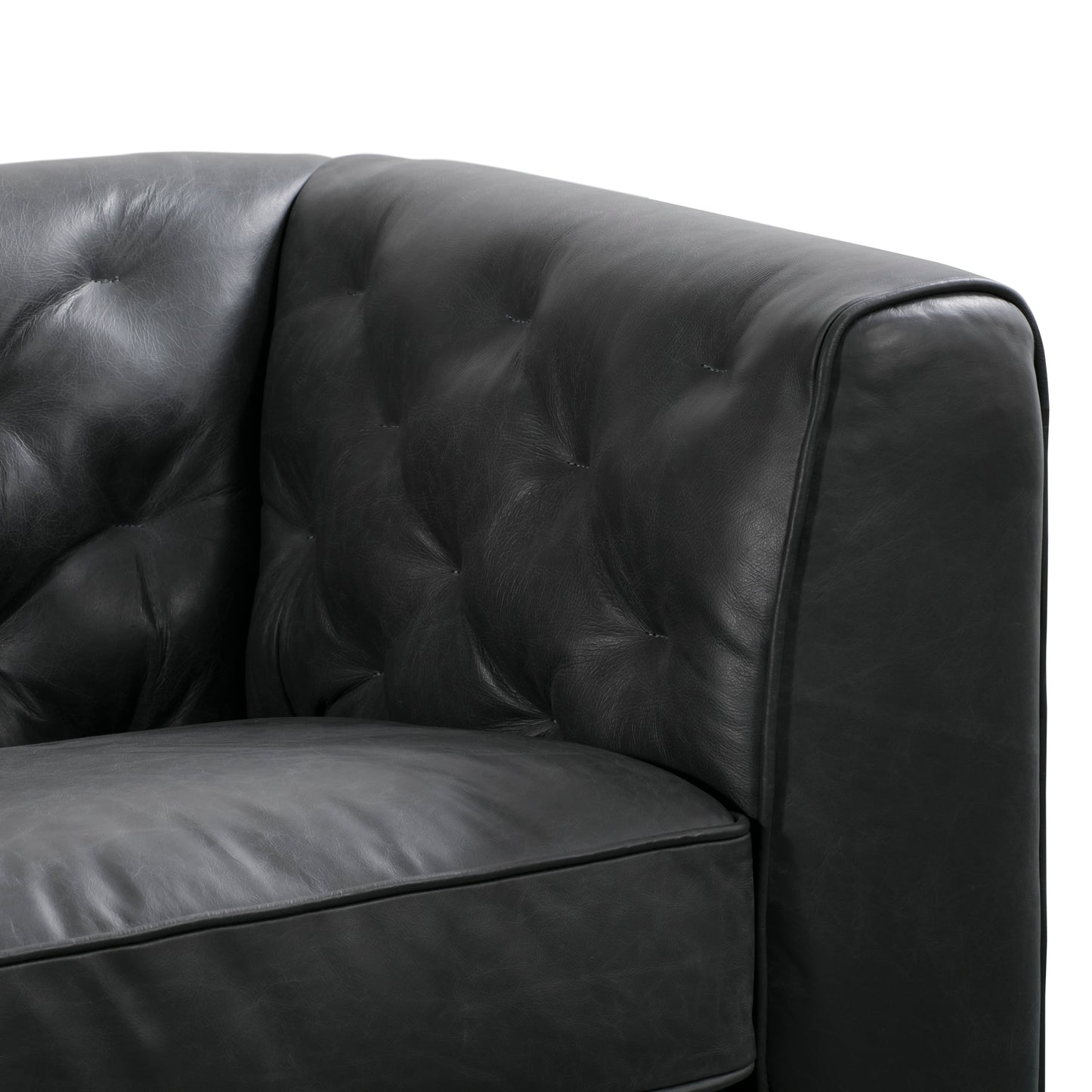Poly & Bark Essex 89 Sofa - Full Grain Genuine Italian Leather