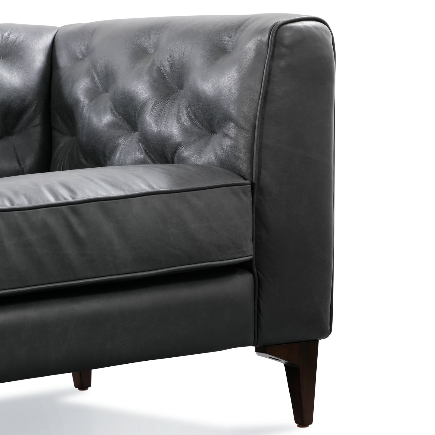 Poly & Bark Essex 89 Sofa - Full Grain Genuine Italian Leather