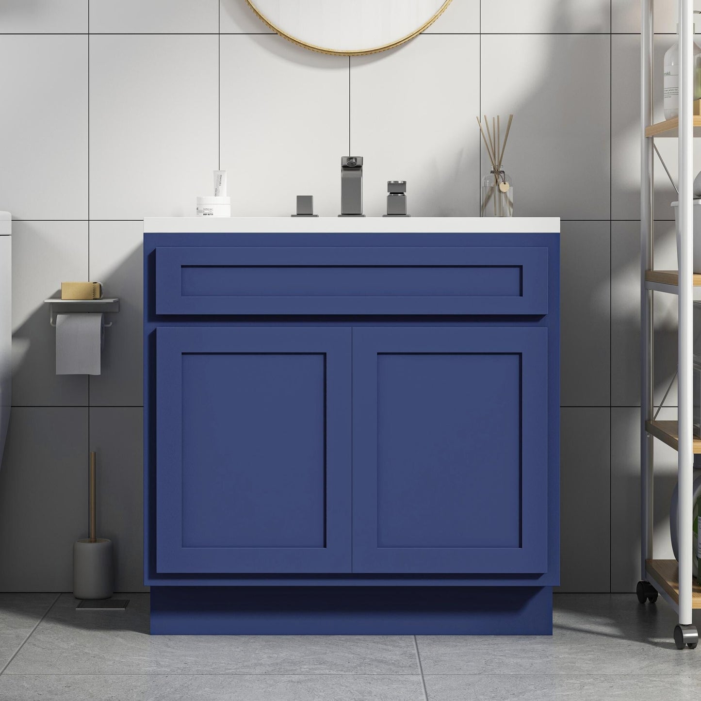 Vanity Art 36 Inch Single Sink Bathroom Vanity Cabinet