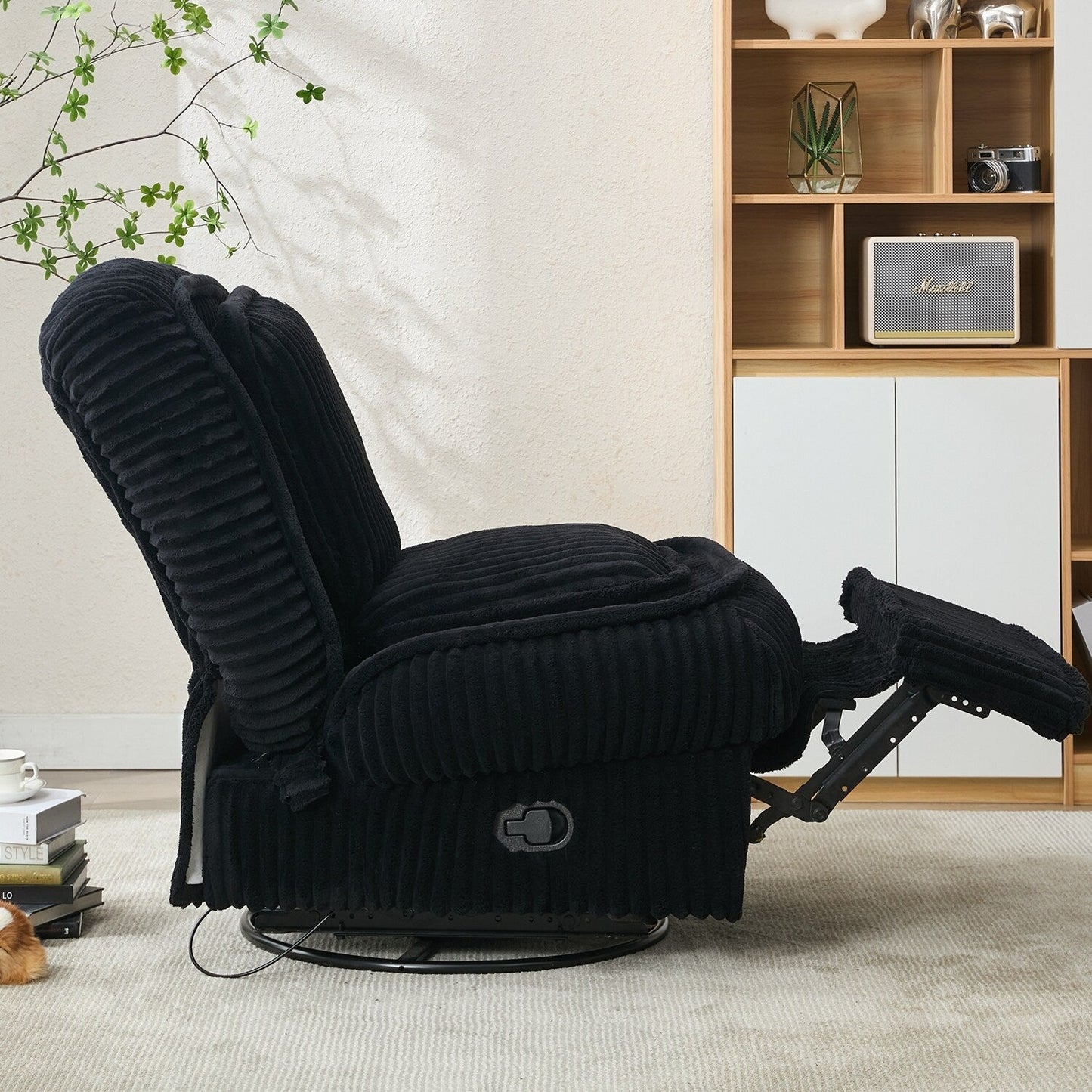 Versatile Corduroy Recliner Sofa for Relaxation and Comfort