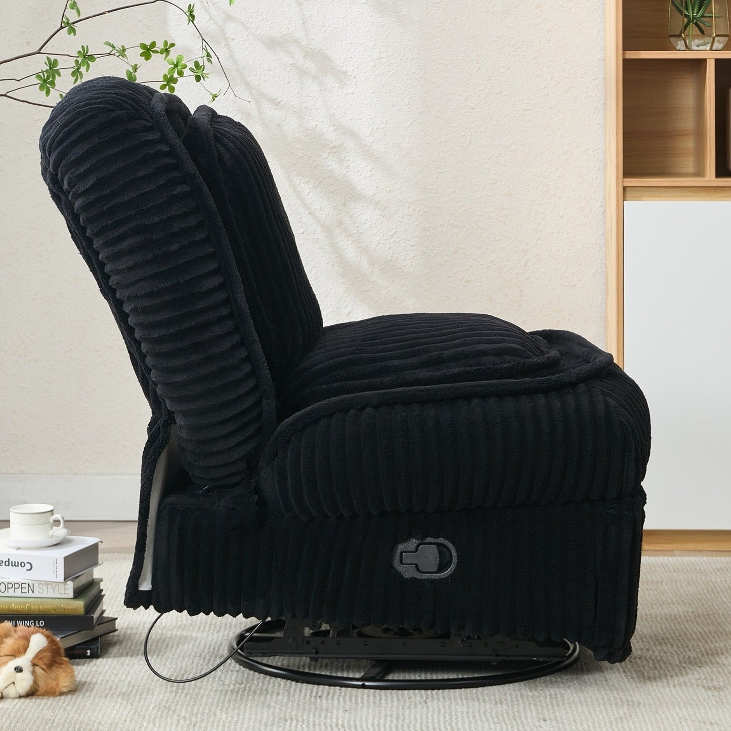 Versatile Corduroy Recliner Sofa for Relaxation and Comfort