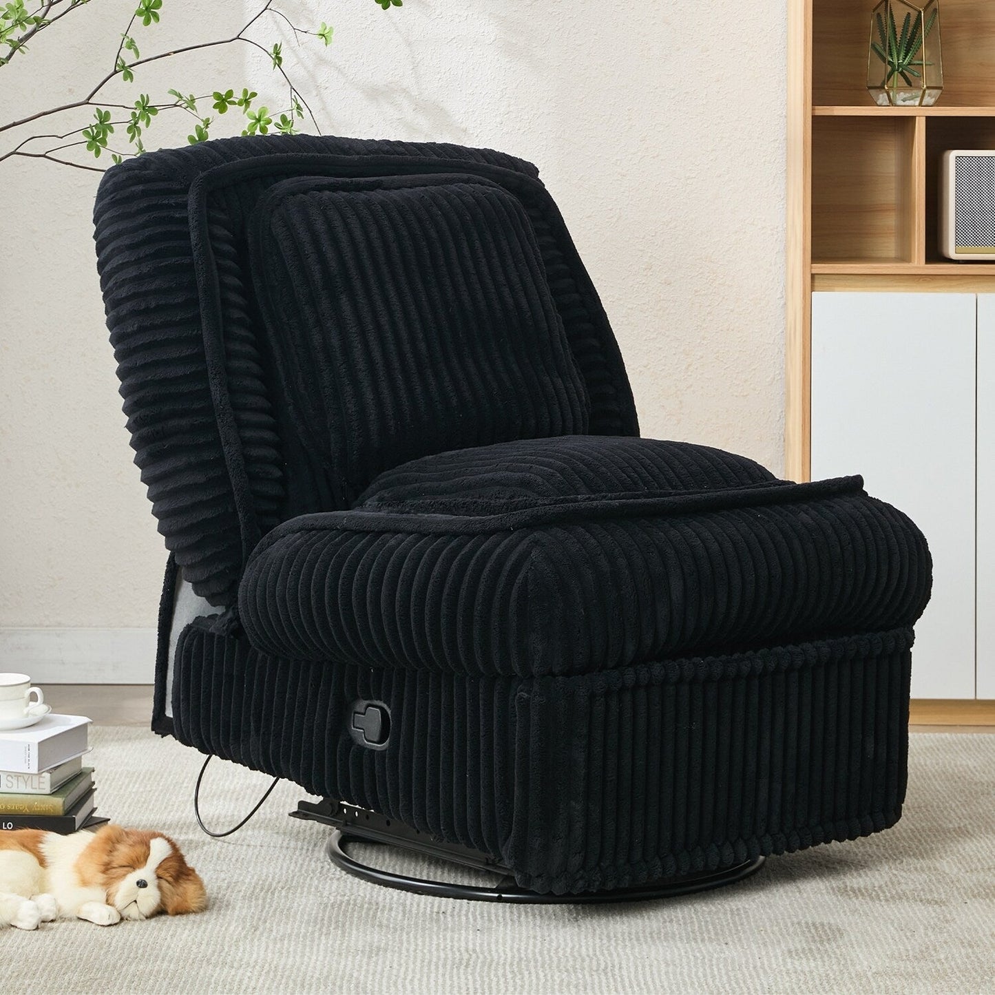 Versatile Corduroy Recliner Sofa for Relaxation and Comfort