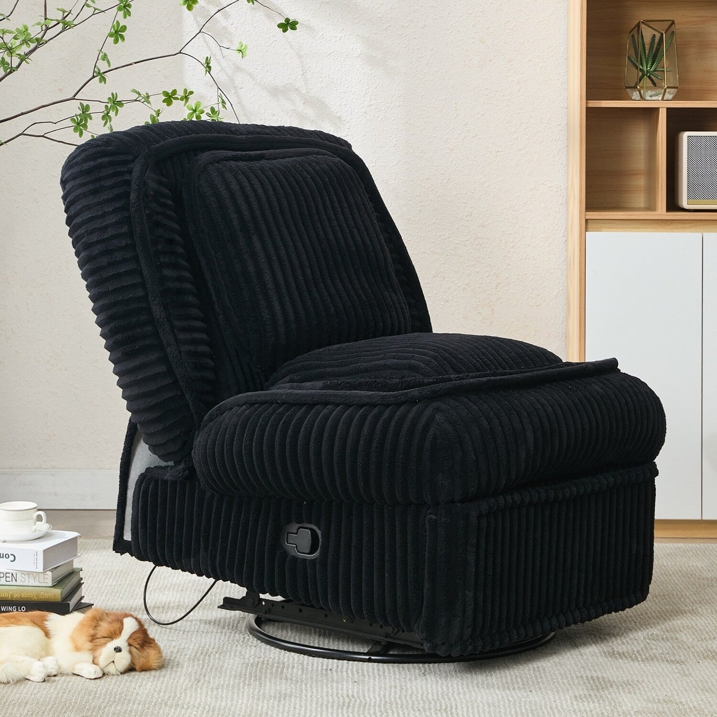 Versatile Corduroy Recliner Sofa for Relaxation and Comfort