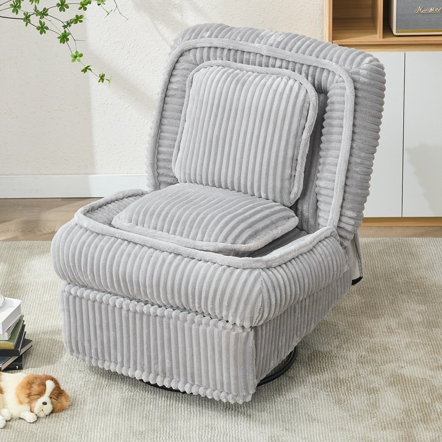 Versatile Corduroy Recliner Sofa for Relaxation and Comfort