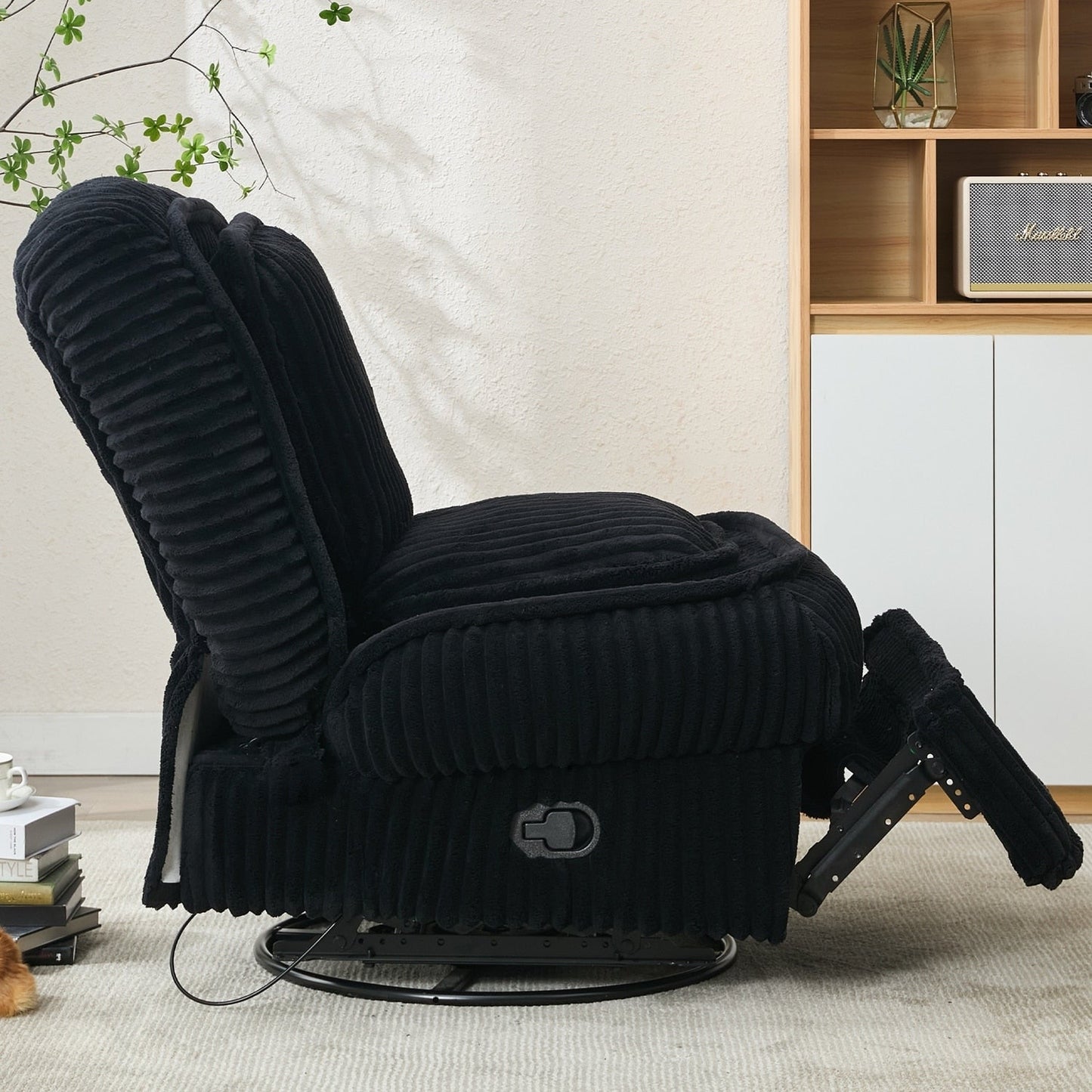 Versatile Corduroy Recliner Sofa for Relaxation and Comfort