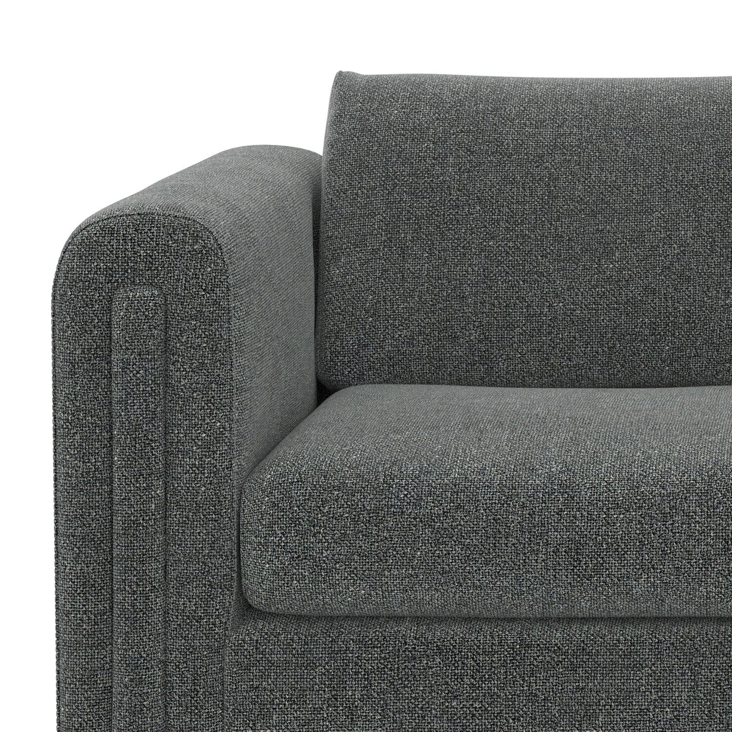 WYNDENHALL Drayton 61 inch Wide Contemporary Loveseat Sofa in Tightly Woven Performance Fabric - Â 61 W x 38 D x 30 H