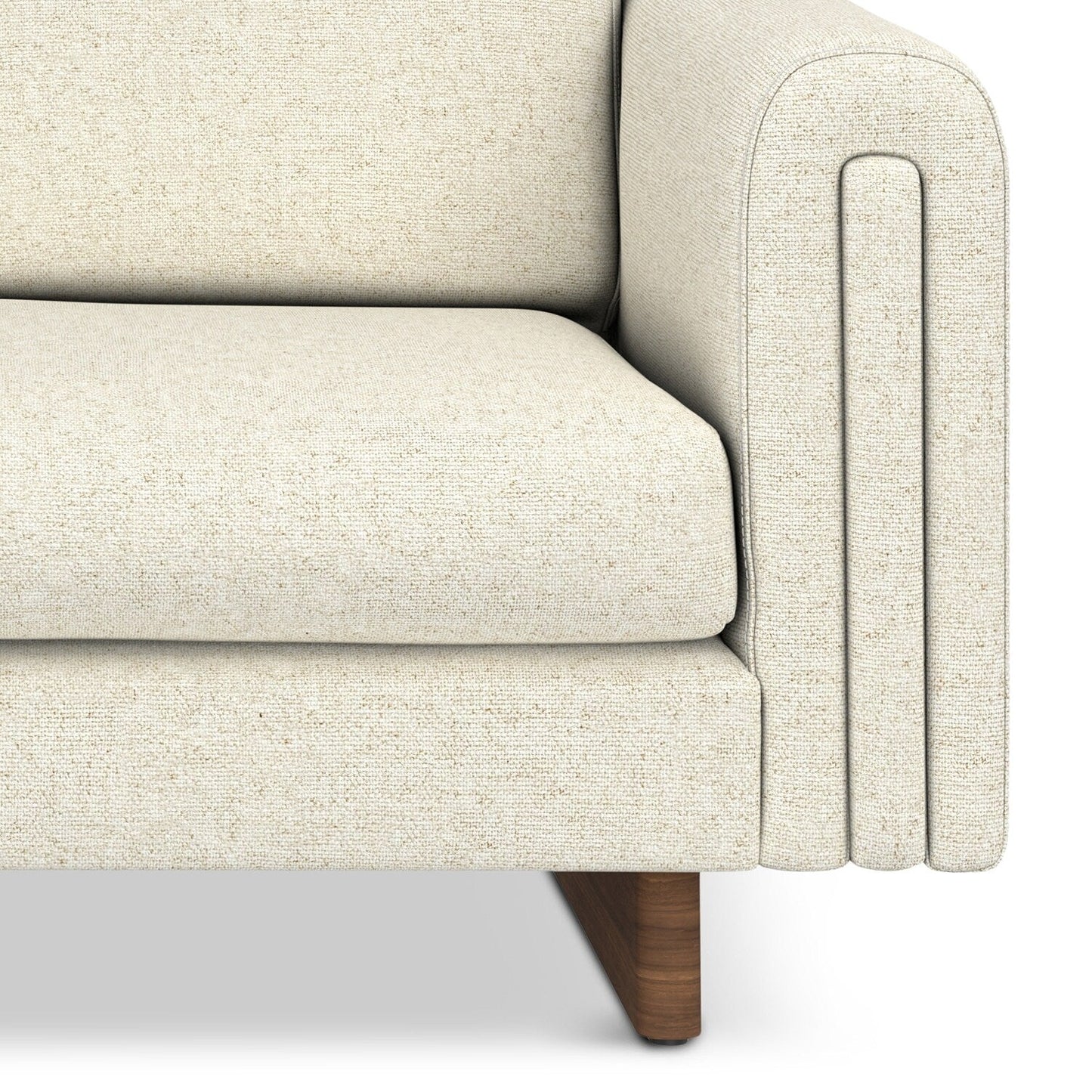 WYNDENHALL Drayton 61 inch Wide Contemporary Loveseat Sofa in Tightly Woven Performance Fabric - Â 61 W x 38 D x 30 H