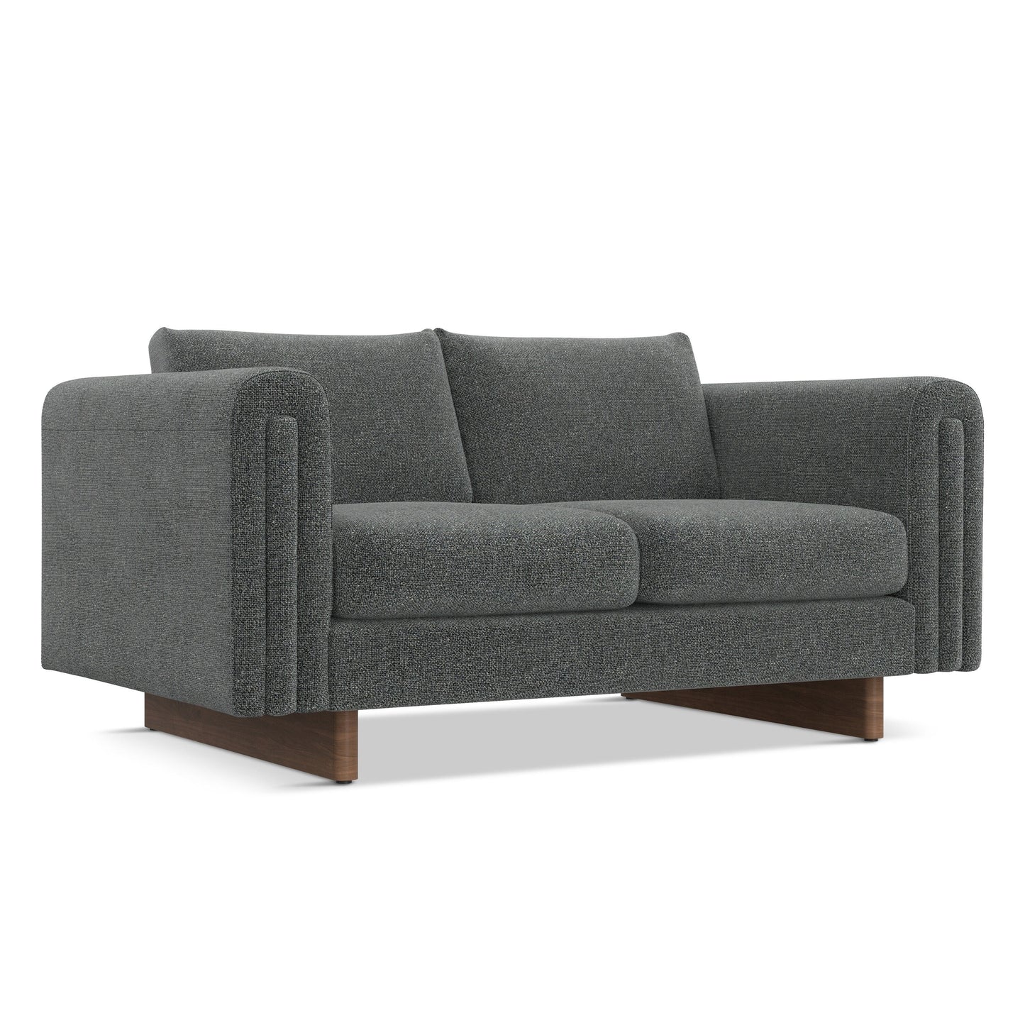 WYNDENHALL Drayton 61 inch Wide Contemporary Loveseat Sofa in Tightly Woven Performance Fabric - Â 61 W x 38 D x 30 H