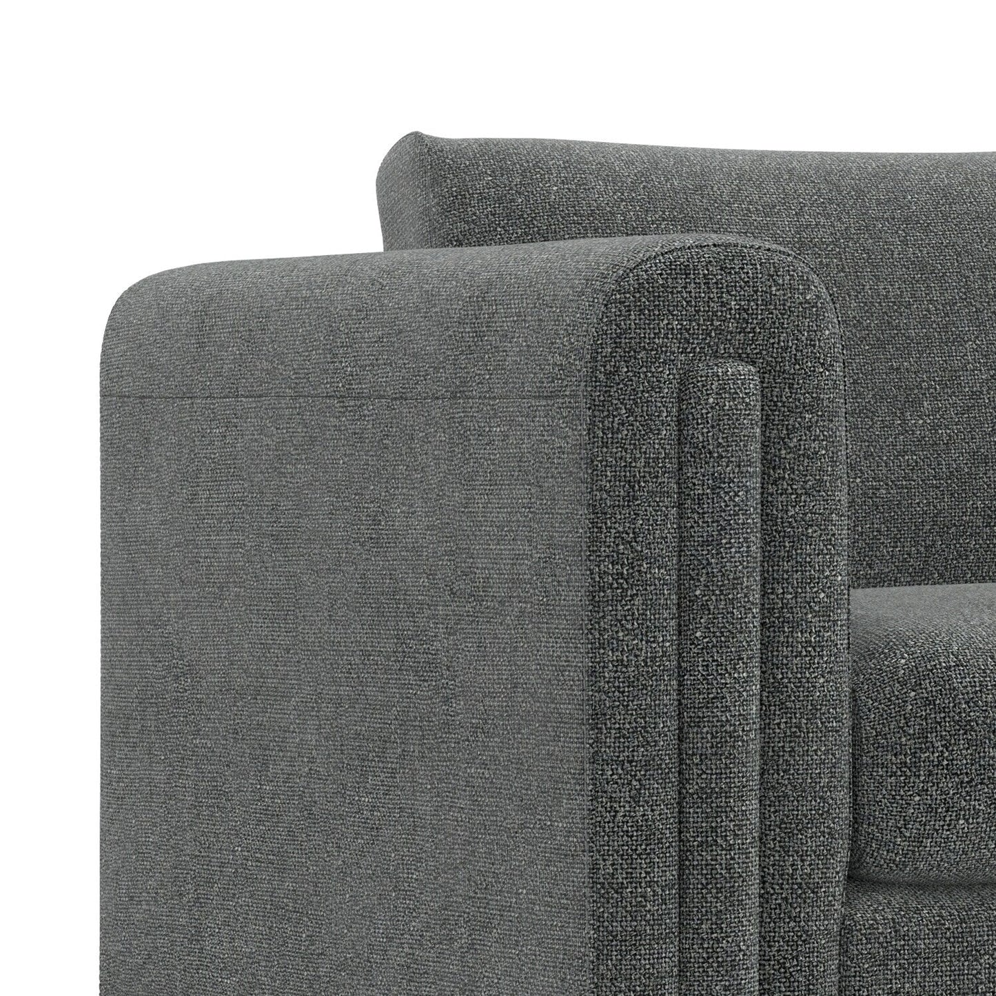 WYNDENHALL Drayton 61 inch Wide Contemporary Loveseat Sofa in Tightly Woven Performance Fabric - Â 61 W x 38 D x 30 H