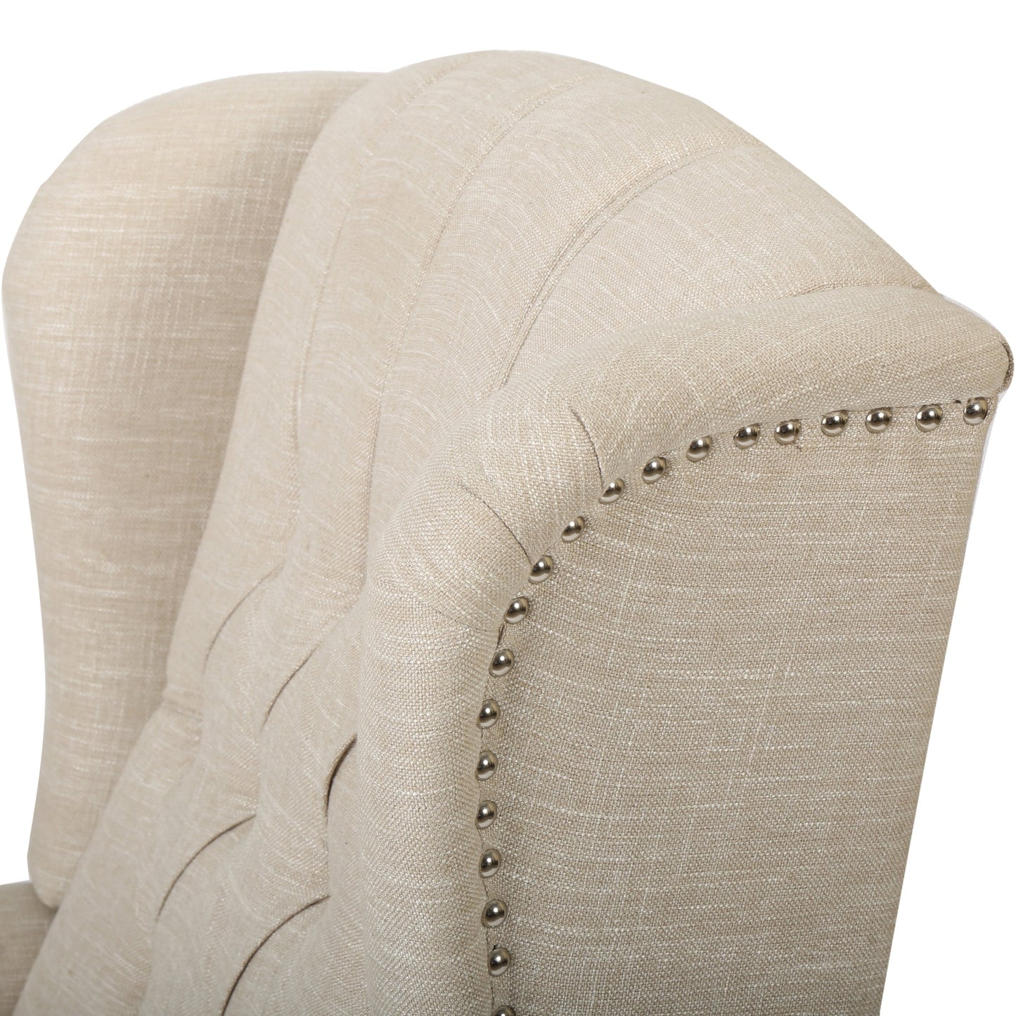 Walter Tufted Fabric Wingback Recliner Club Chair by Christopher Knight Home