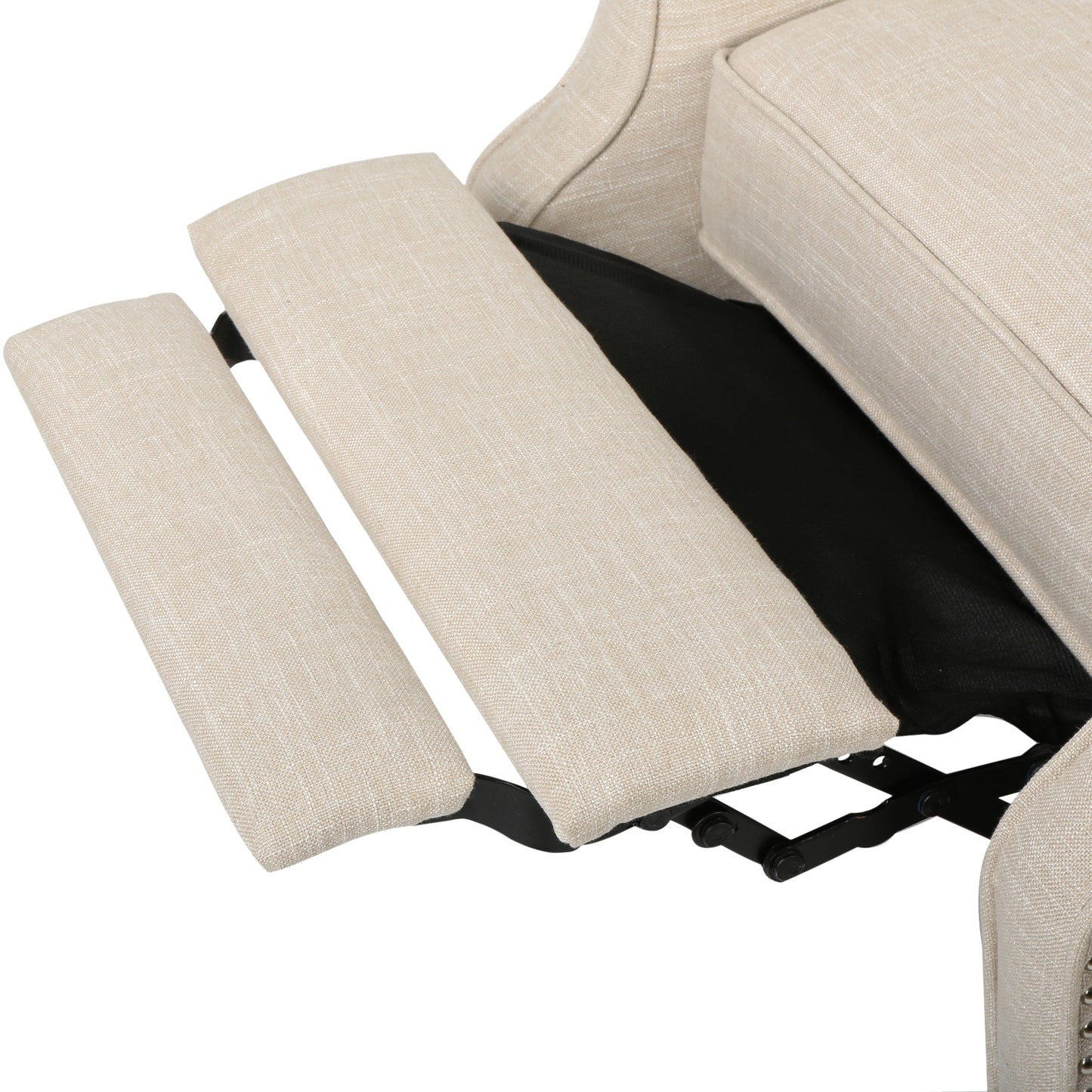 Walter Tufted Fabric Wingback Recliner Club Chair by Christopher Knight Home
