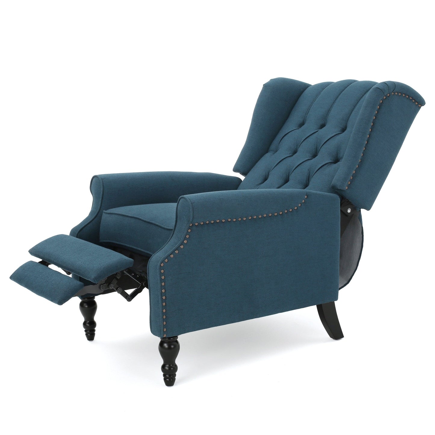 Walter Tufted Fabric Wingback Recliner Club Chair by Christopher Knight Home