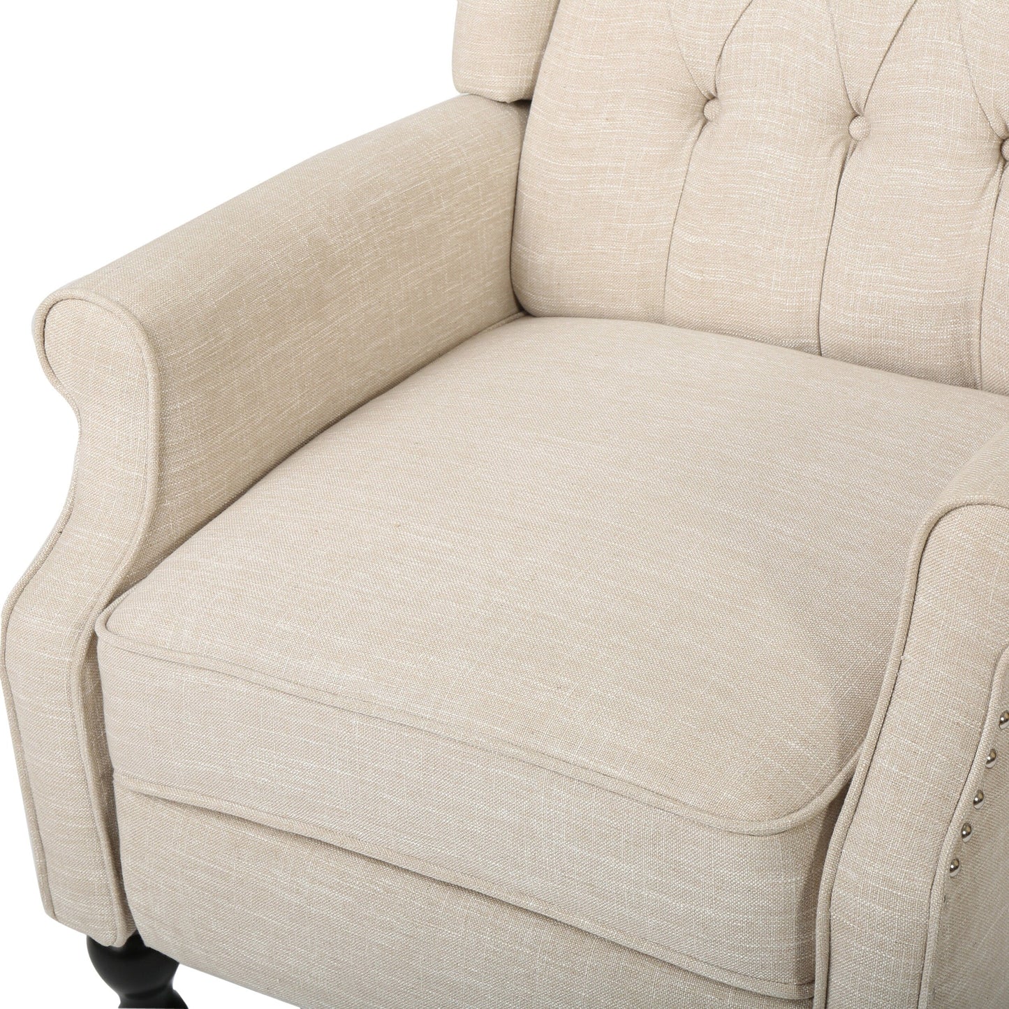 Walter Tufted Fabric Wingback Recliner Club Chair by Christopher Knight Home