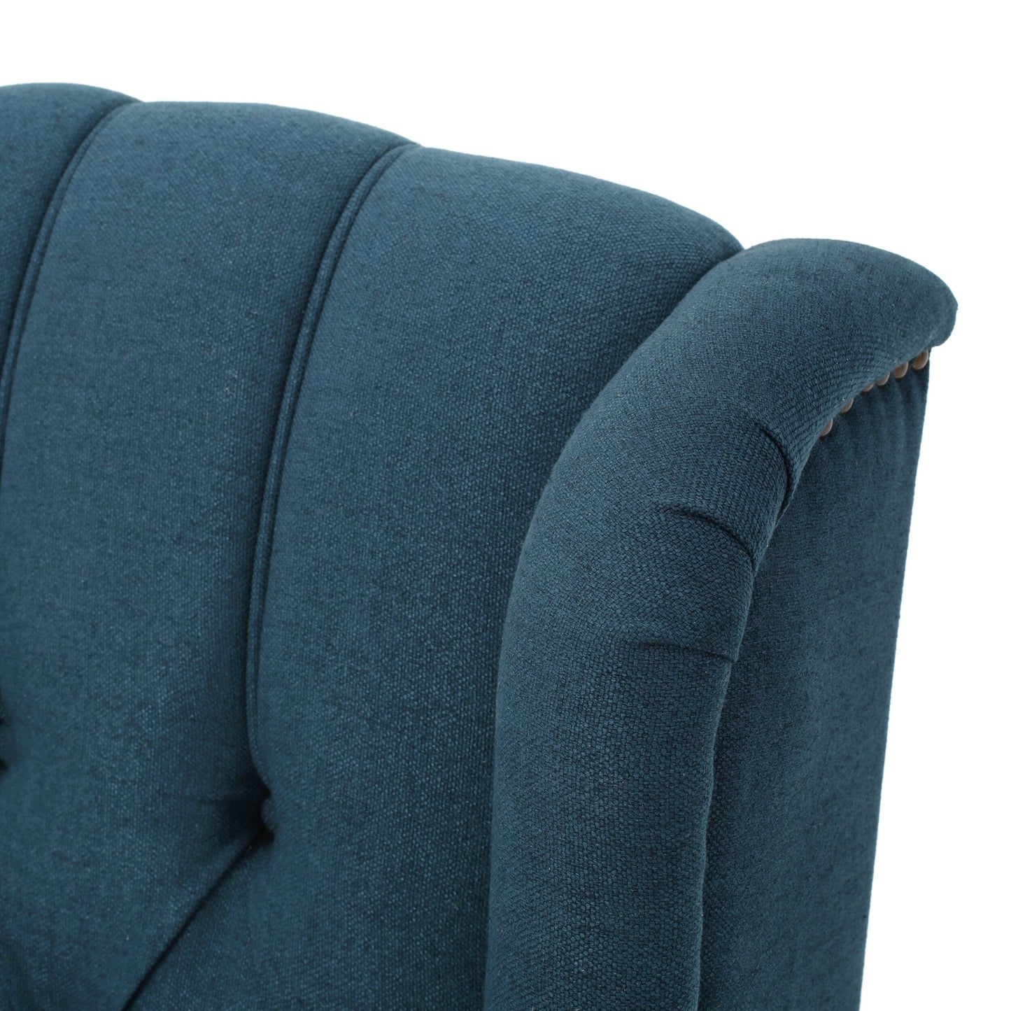 Walter Tufted Fabric Wingback Recliner Club Chair by Christopher Knight Home