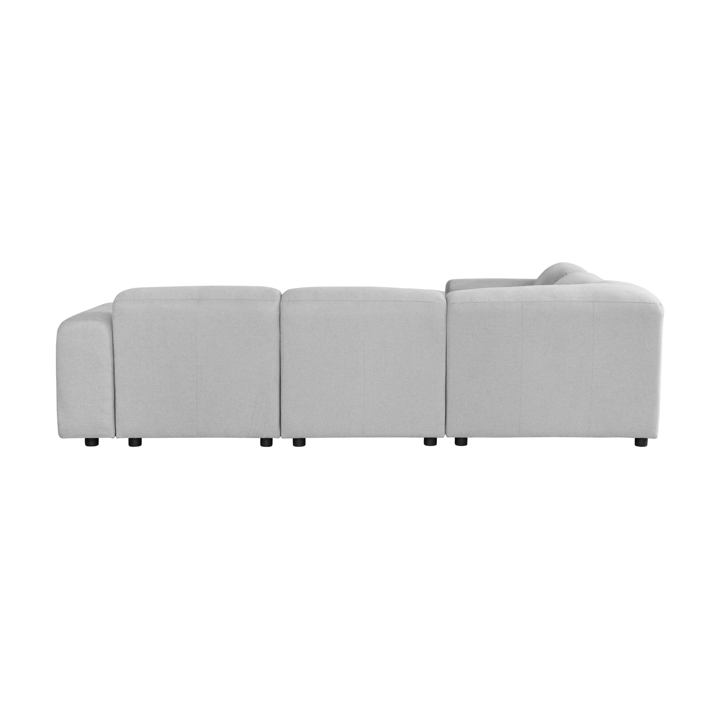 Whisper Upholstered Conversation Set with Modular Chairs, Attachable Arms and Ottoman Living Room Sectional Set