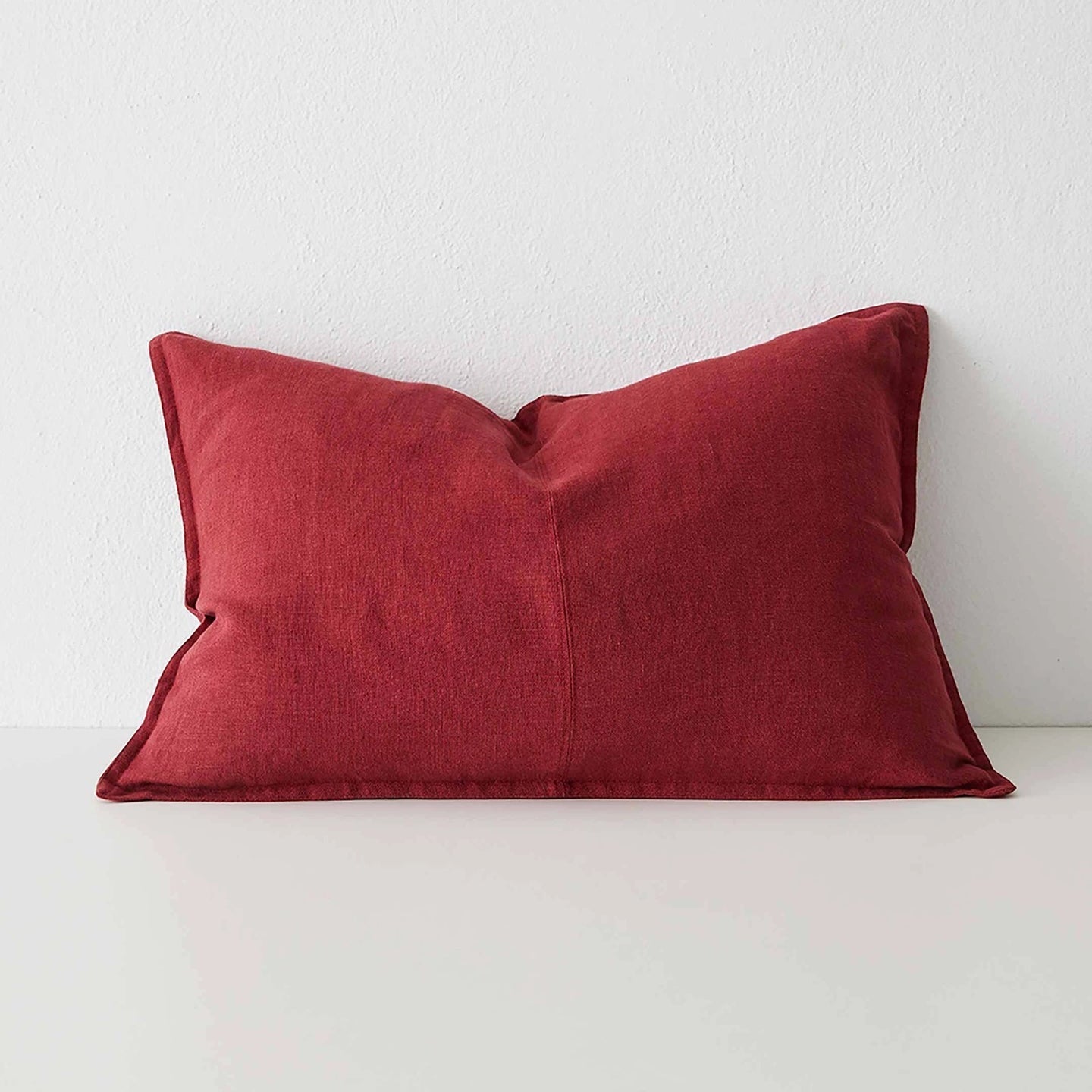 Como Linen Stonewashed Vintage Look Lumbar Cushion