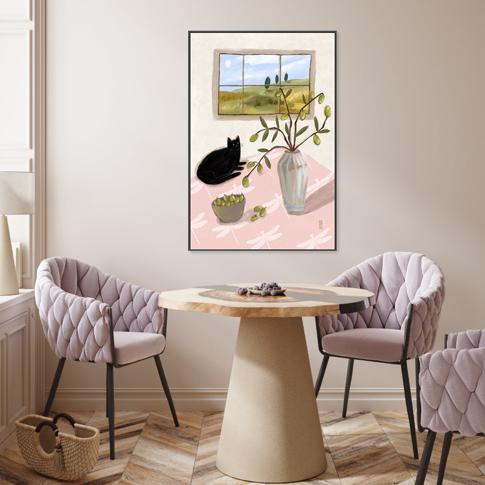 A Cat And Olives, by Lia Nell