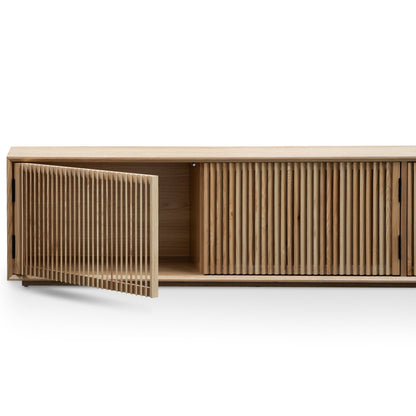 Dahlia 2m Wooden TV Entertainment Unit - Natural Ash