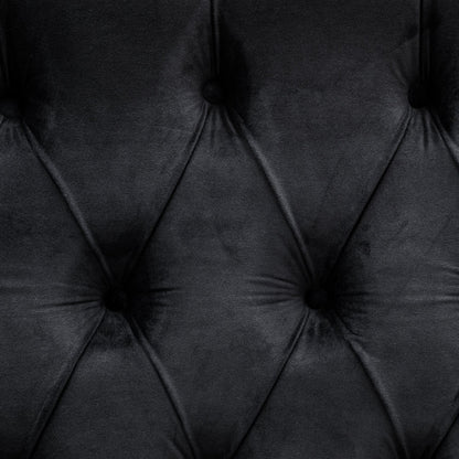 Carolina King Bed Frame - Black Velvet - Last One