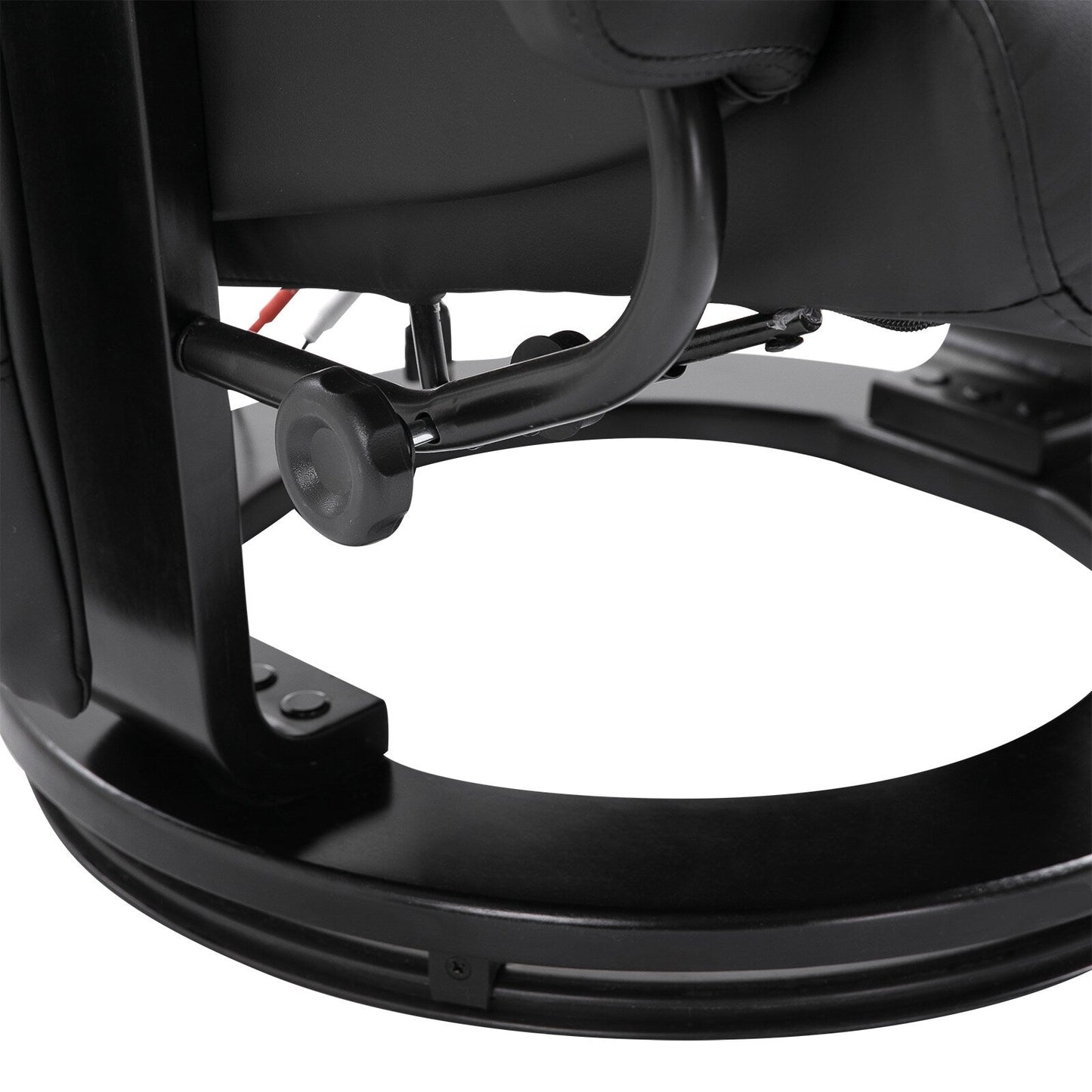 10 Point Vibration Massage Lounge Chair PU Leather Swivel Recliner Chair with Adjustable Backrest, Footrest and Remote