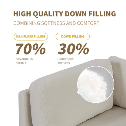 102.4'' L-Shaped Polyester Sectional Sofa with Reversible Footstool and Durable Legs