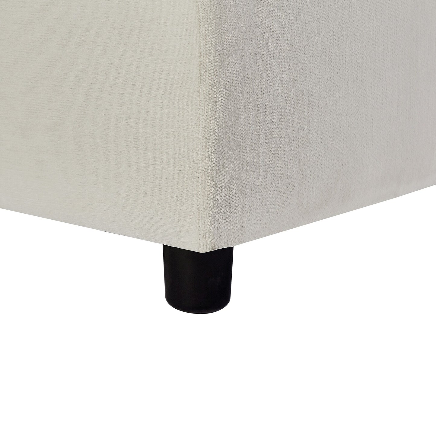 102.4'' L-Shaped Polyester Sectional Sofa with Reversible Footstool and Durable Legs