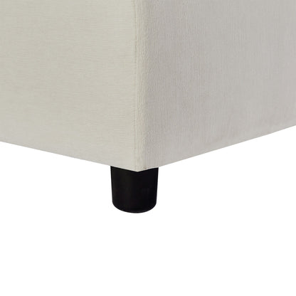 102.4'' L-Shaped Polyester Sectional Sofa with Reversible Footstool and Durable Legs