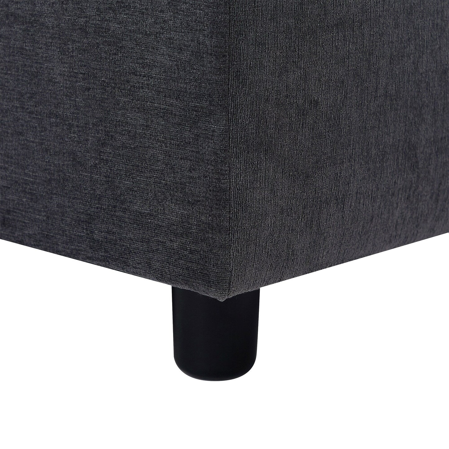 102.4'' L-Shaped Polyester Sectional Sofa with Reversible Footstool and Durable Legs