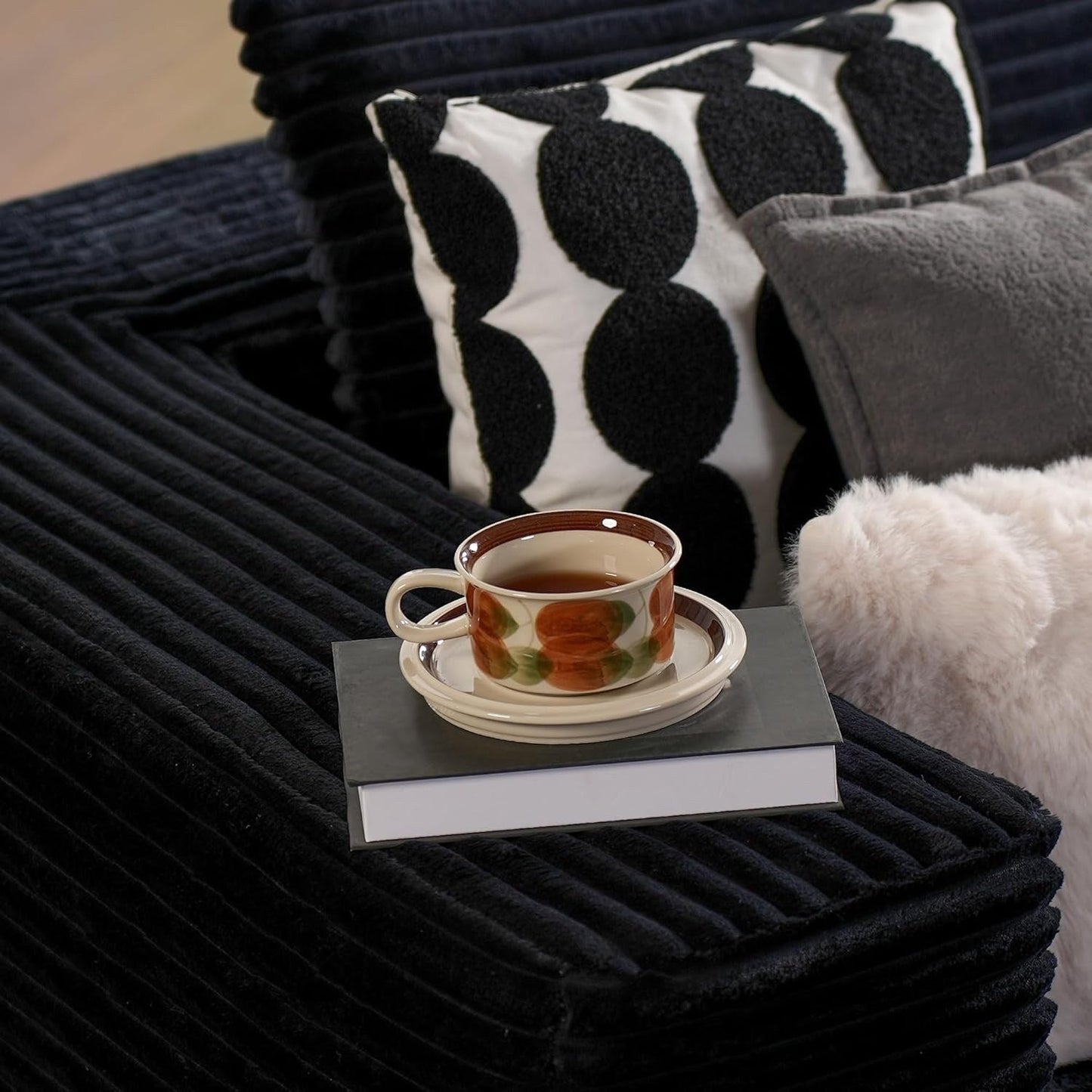 104 L-Shape Cloud Sectional Sofa - Modular Deep Seat Couch for Living Room & Bedroom, No Assembly