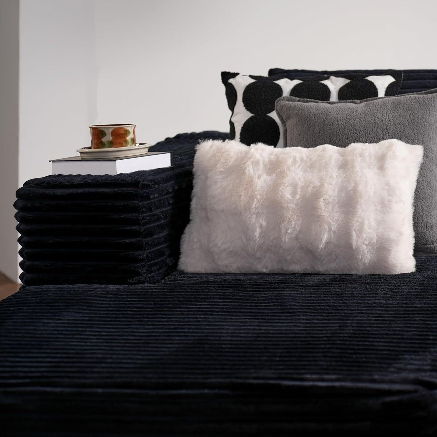 104 L-Shape Cloud Sectional Sofa - Modular Deep Seat Couch for Living Room & Bedroom, No Assembly