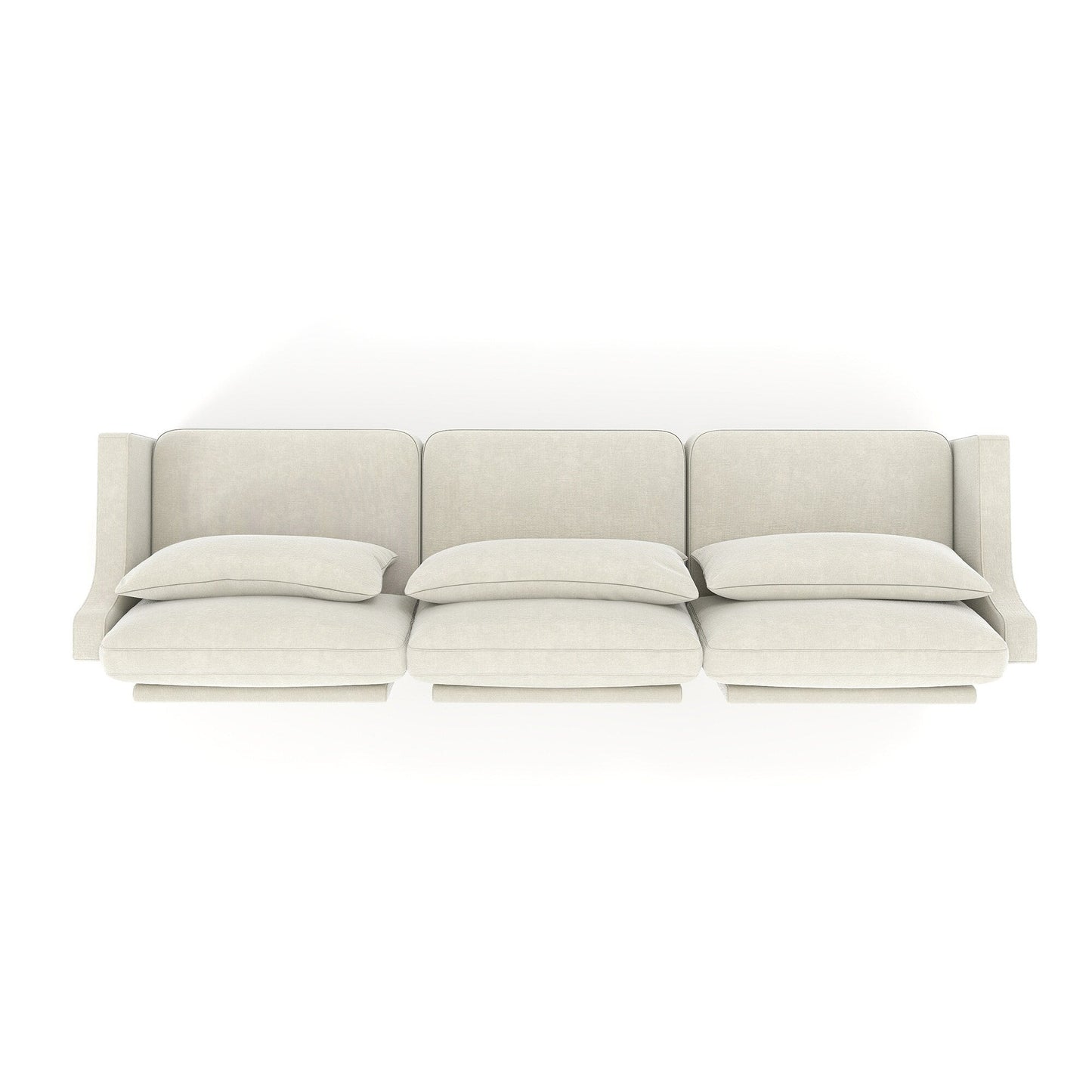 105.9 Chenille 4-Seater Sofa with ergonomic, wooden base,high - resilience sponge for Living Room