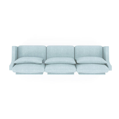 105.9 Chenille 4-Seater Sofa with ergonomic, wooden base,high - resilience sponge for Living Room
