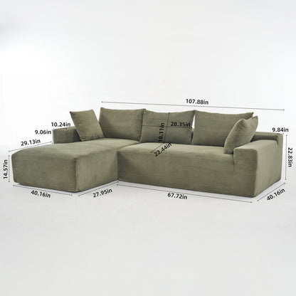 108X68 inch extra-deep modular sofa