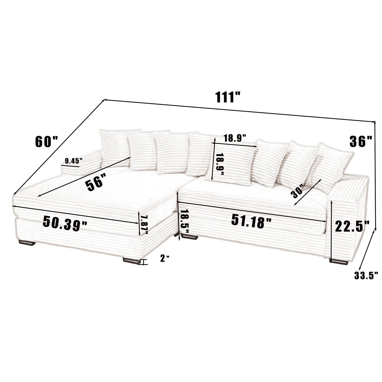 111.4 Green flannelette sofa, elegant shelter choice - living room, bedroom, office ideal companion