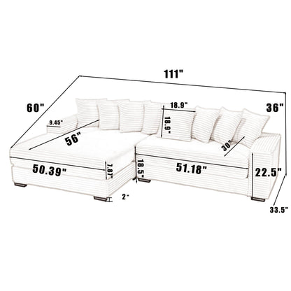 111.4 Green flannelette sofa, elegant shelter choice - living room, bedroom, office ideal companion