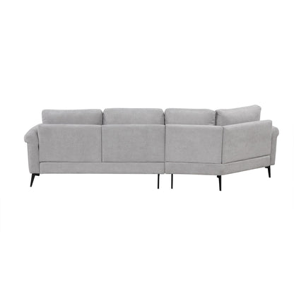 111 3 Seater Sofa Couch, Chenille Curved Sofa Couch with 2 Printed Pillows Modern Upholstered Sofa for Living Room