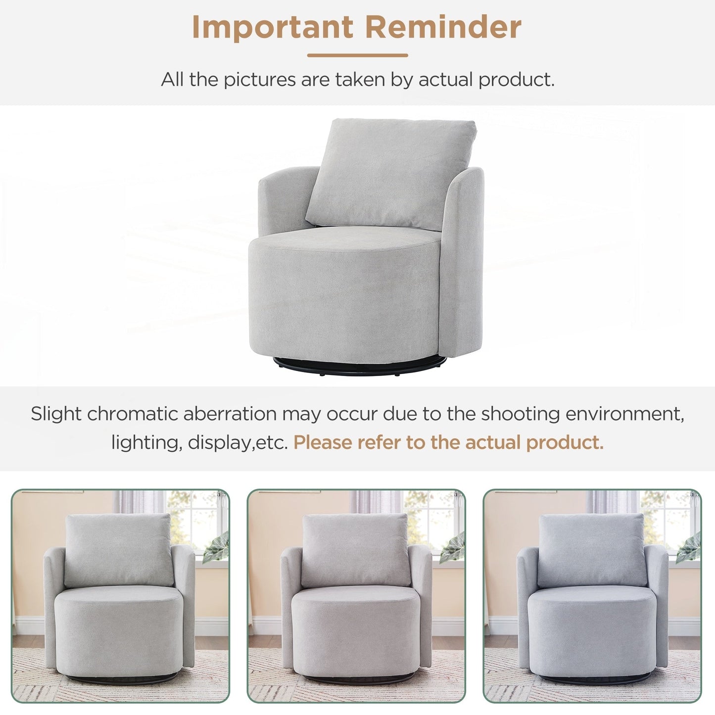 29.9inch Accent Barrel Armchair