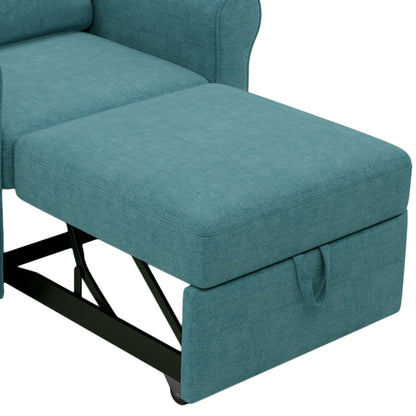 3-in-1 Adjustable Sleeper Sofa Bed, Pull Out Sofa Chair, Convertible Folding Bed for Living Room