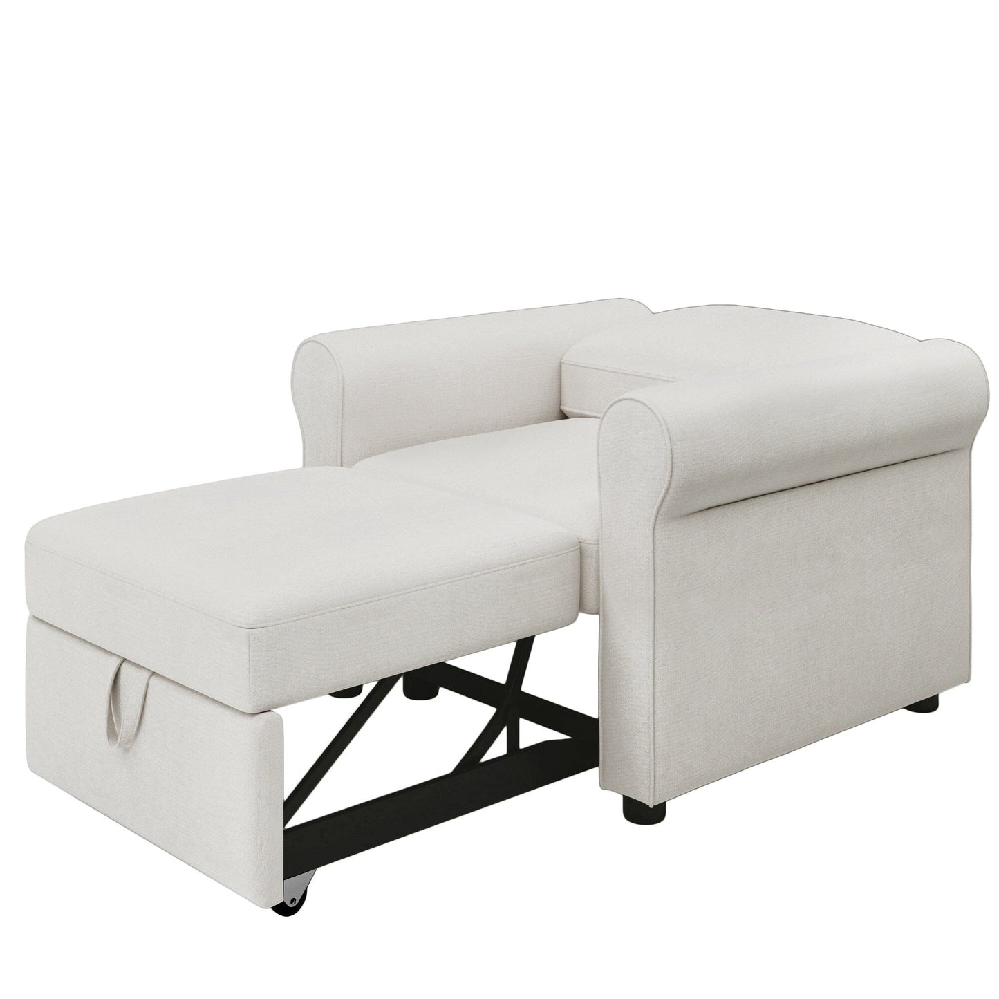 3-in-1 Adjustable Sleeper Sofa Bed, Pull Out Sofa Chair, Convertible Folding Bed for Living Room