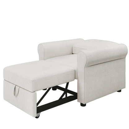 3-in-1 Adjustable Sleeper Sofa Bed, Pull Out Sofa Chair, Convertible Folding Bed for Living Room